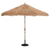 9' Auto Tilt Umbrella with Bamboo Finish - Double Wind Vent