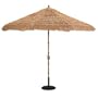 9' Auto Tilt Umbrella with Bamboo Finish - Single Wind Vent