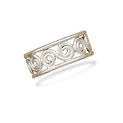 Scroll Design Toe Ring