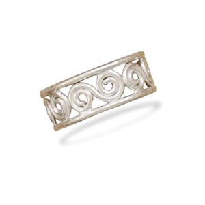 Scroll Design Toe Ring