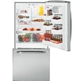 GE GDSC0KCX Stainless Steel 20.2 cu. ft. Energy Star Bottom Freezer Refrigerator with Icemaker - GDSC0KCX