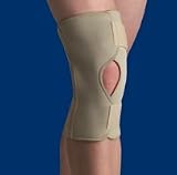 Thermoskin Open Knee Wrap Stabilizer, Knee Brace, Beige