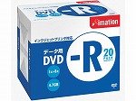 イメーション DVD-Rデータ用4.7GB 1-8Xプリンタブルホワイト5mmスリムケース1枚入x20枚 DVD-R4.7PWAX20PL
