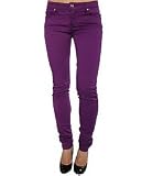Tripp NYC The Stretch Twill Pants in Purple,Denim for Women