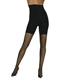 Leggs Profiles Firm Control Waist Smoother Toner Energizing Hosiery, Nude, Medium