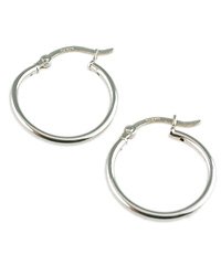 Simple Sterling Silver Hoop Earrings