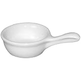 Porcelain Whiteware Crockery Set - Pan Shape Miniature - 70mm 35ml 1.2oz (Box 6) - ideal for single bites and dips!