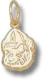 Georgia Bulldogs Bulldog Head 3/8 Charm - 14KT Gold Jewelry