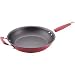 Kitchen & Housewares : KitchenAid Hard-Base Porcelain Aluminum Nonstick 12-Inch Open French Skillet with Helper Handles, Red