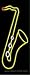 Saxophone Outdoor Neon Sign 32 x 13