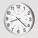 MIL625207 12 Diameter Easton Wall Clock, Spun Nickel Metal Case