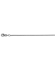 14K White Gold Rope 1.5mm Necklace 30 Inch