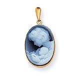 14k New Arrival III Agate Cameo Pendant