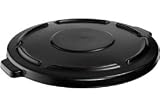 Flat Lid For 44 Gallon Rubbermaid Round Brute Container. Package of 4