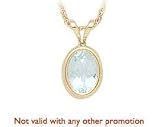March Birthstone Pendant (Aquamarine)