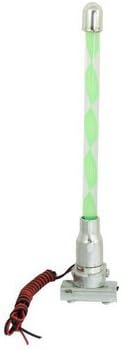 Xccea Car Auto LED Light Green Clear Aerial Antenna Decoration w Cable