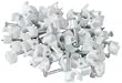Telephone cable clips, white, bag of 100 ROUND