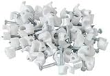 Tl25 Telephone Cable Clips White 50 Pieces Blister