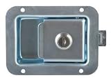 Battalion 1XPB7 Paddle Latch, Silver, H 3 5/8 In