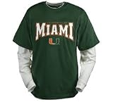 Miami Hurricanes NCAA Walk On Double Layer Shirt