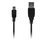 Inspire Mini USB to USB (BLACK) sync cable for PDAs / MP3 Players / Cell Phones / Digital Cameras