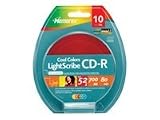 Memorex Cool Colors LightScribe - 10 x CD-R - 700 MB ( 80min ) 52x - blue, yellow, red, green, orange - LightScribe - blister - storage media