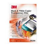 119559: 3M PP2500 Black and White A4 Unbacked Copier Transparency Film (PP2500)