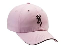 Twill Cap w/3-D Buckmark & Pipe Brim Twill Cap w/3D Pipe Pink/Brn