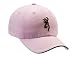 Twill Cap w/3-D Buckmark & Pipe Brim Twill Cap w/3D Pipe Pink/Brn