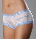 Mary Green Embroidered Silk Knit Bridal Boyshort Panties (LL3ESB)