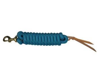 Cowboy Braided Lead Rope 5/8x10ft Turquoise