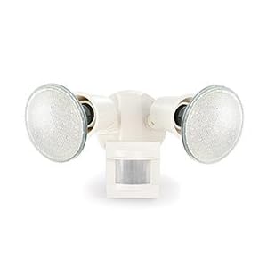 Smarthome 2494MSWH In-LineLinc Relay INSTEON Motion Sensor Floodlight Kit, White