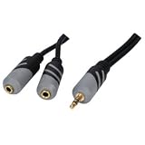 Electronics : HQ 1.5M 3.5MM STEREO SPLITTER CABLE