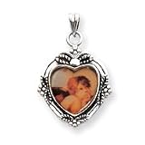 Sterling Silver Antiqued Enameled Angel Pendant