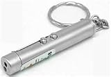 Premium 2-In-1 Keychain Led Light & Laser Pointer Highest Quality Available Practical Durable New