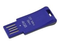 Kingston DTMSB/4GB 4GB DataTraveler Mini Slim (Blue)
