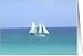 Sailboat in Destin, Florida Coastal Places Card Card