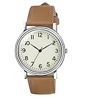 Round Face Analogue Strap Watch