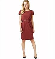 Cap Sleeve Dress with Studded Belt