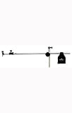 Savage Two Section Chrome Boom Arm, 47.6 to 83 Length, 1/4 & 3/8 Mounting Studs, with Weight Bag
