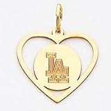 14K Los Angeles Dodgers La In Heart Pendant