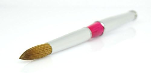 Misaki Kolinsky Acrylic Nail Brush. Size #10 Round + 1 Daisy Beauty purse size emery board.