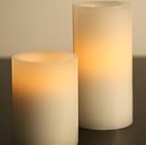 Flameless Battery Candle With Glowing wick by Candle Impressions 6 inch white