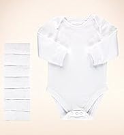 7 Pack - Pure Cotton Long Sleeve Bodysuits