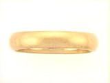 14 KT Yellow Gold Comfort Fit Wedding Band Plain - 4mm