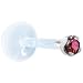 Jewelry : 16 Gauge 3/8 Inches Solid 14KT White Gold 1.5mm Genuine Purple Diamond Bioplast Push in Monroe