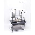 Prevue Parrot Playpen Stand 30"L x 22"W x 57"H - 3180BLK