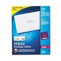Laser Address Labels w/Smooth Feed Sheets, 1 x 2-5/8, White, 3000 per Box