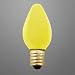C7 YELLOW SIGN LIGHT BULB 7 WATTS CANDELABRA BULB 130 VOLTS 3500 HOURS
