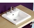 Caroma 664718W Liano 1 Hole Self-Rimming Lavatory White
